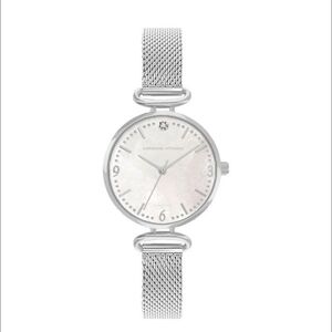 Adrienne Vittadini Silver Mesh Women's Watch